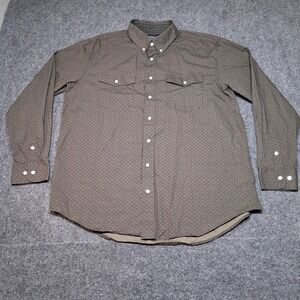 Panhandle Slim Shirt Mens XL Color‎ Green Military  Rodeo Western Cowboy